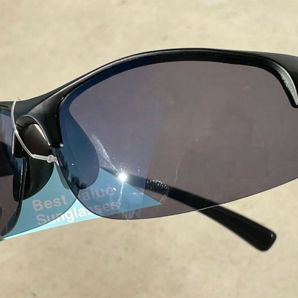 FWG Men Sunglasses Black Wrap Eye Wear UV protection Shade RESILIENCE NS0917 - Picture 6 of 10